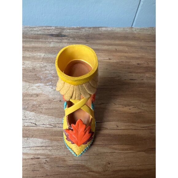 Pocahontas Disney Parks Runway High Heel Shoe Ornament By Artist Cody Jones - Picture 2 of 7